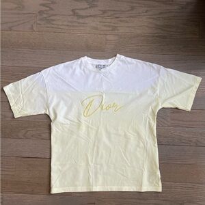 Dior Boys Soft Yellow Tee